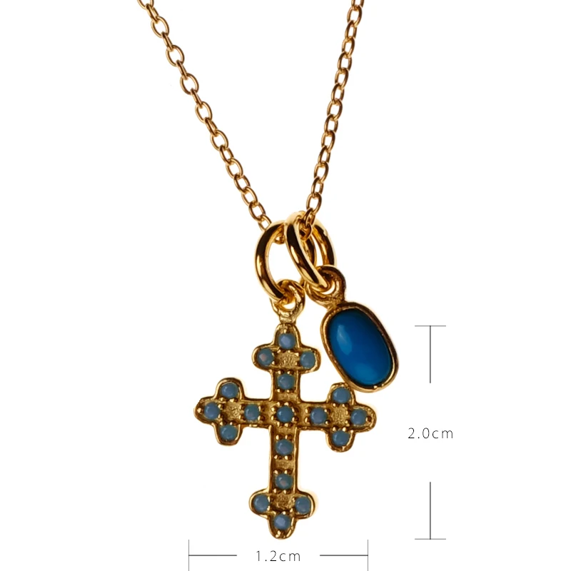 Amorita boutique cross collarbone chain necklace