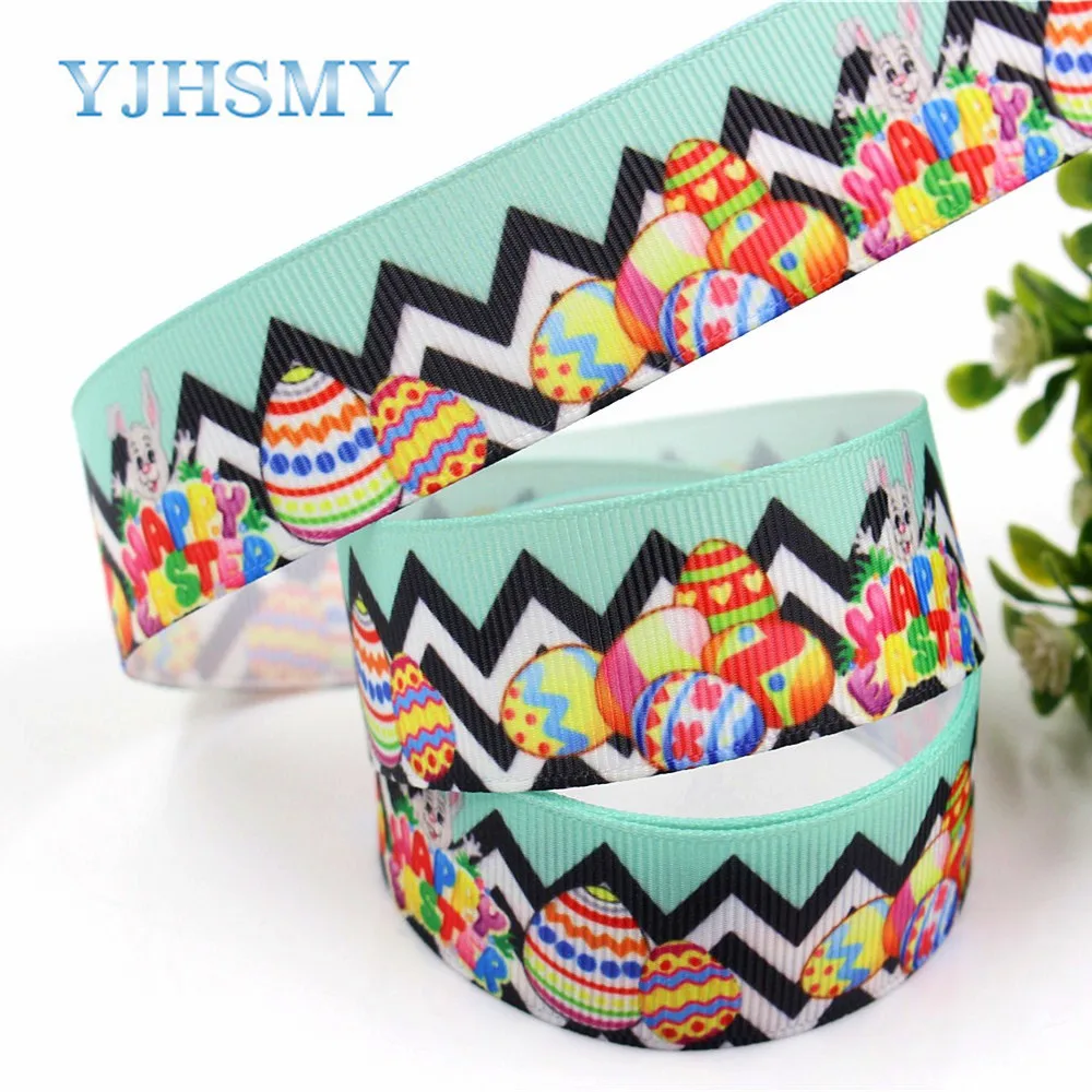 YJHSMY,D-171227-520,25 mm 5 Yards Cartoon Printed grosgrain ribbon,clothing accessories Webbing, DIY handmade materials