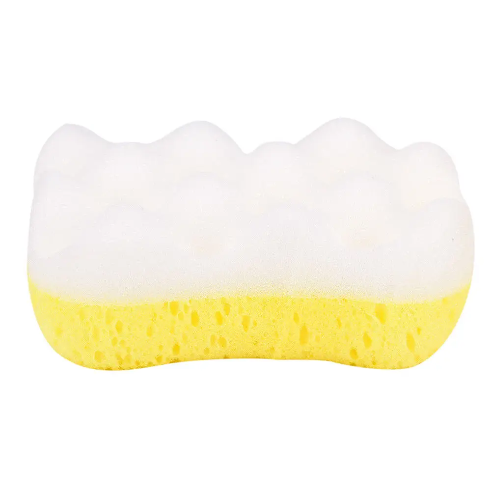 1pc 14x8x6cm Bath Sponge Massage Multi Shower Exfoliating Body Cleaning Scrubber Cleaning