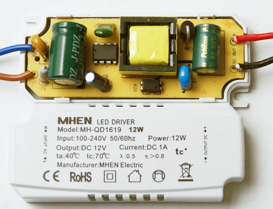 DC 12V Sabit Voltajlı LED Sürücü 12W-100W G4 G5.3