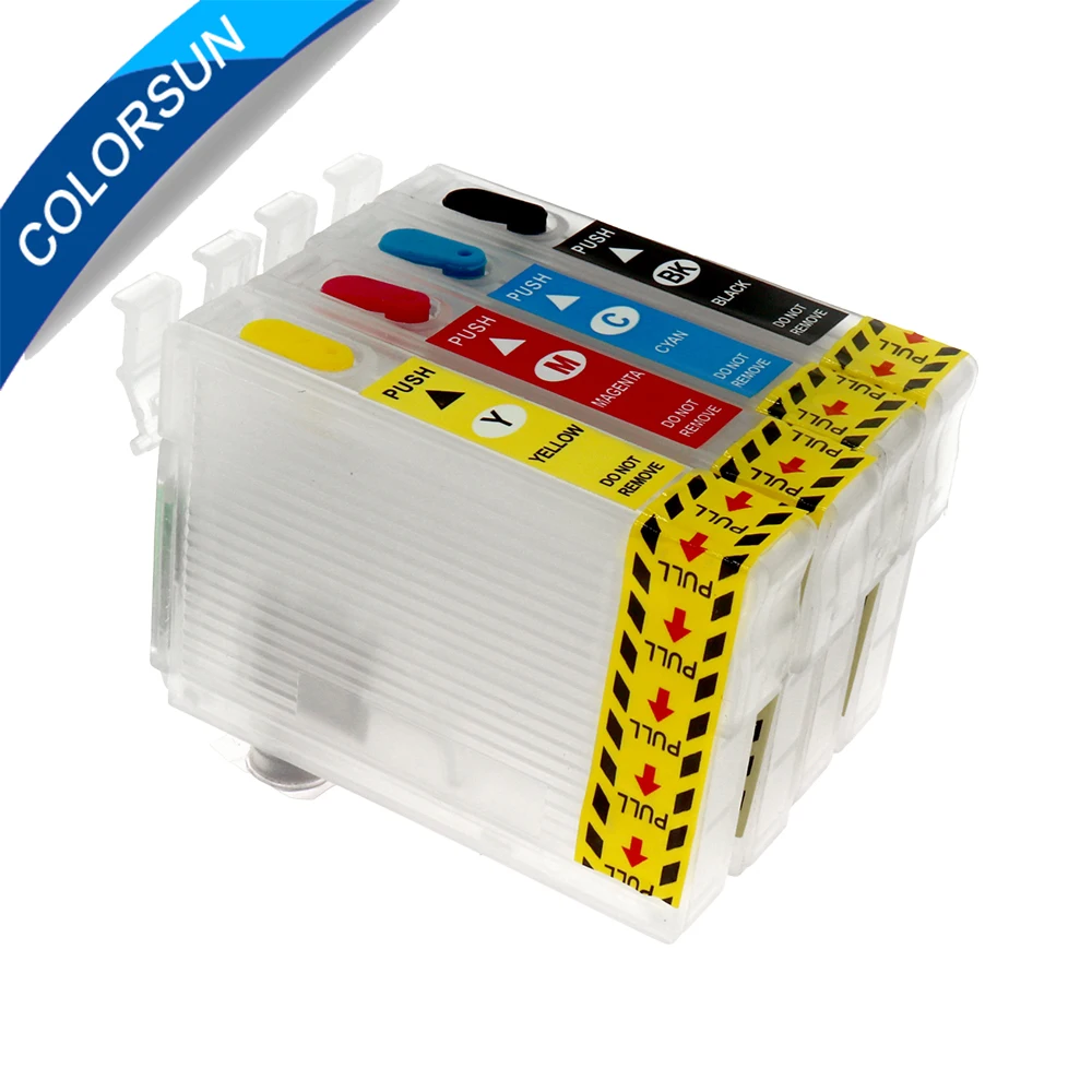 Colorsun 73N T0731N -T0734N refillable ink cartridge for epson TX200 TX410 TX400 TX210 Stylus Office TX300F printers