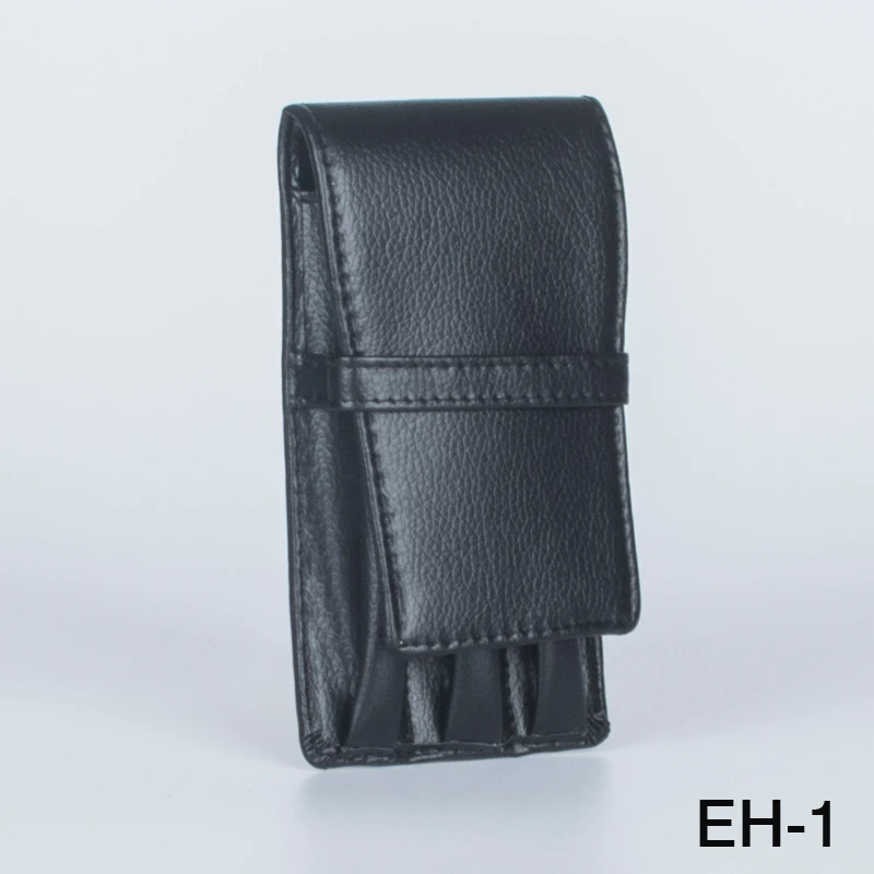 Black 3 Pen Case Leather Case pen bag Roller Pen Case Business office supplies school pencil case promotional pencil bag