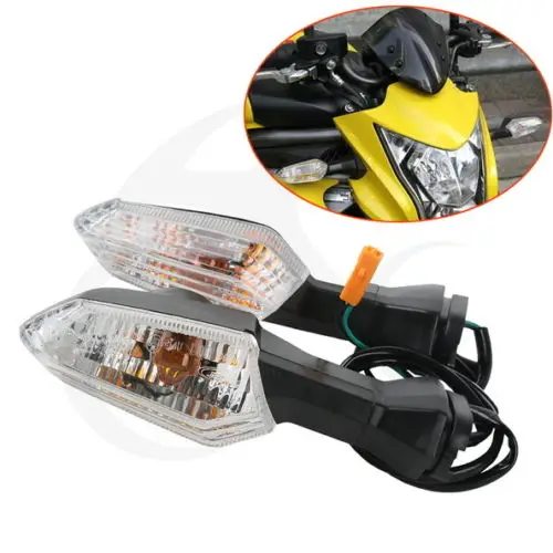 

Motorcycle Clear Lens Turn Signal Amber Light For Kawasaki ER-6N ER6N 2012-2014