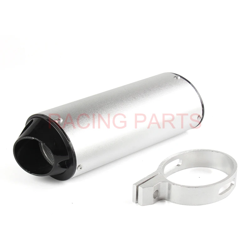 38mm 28mm Motorcycle Exhaust Muffler Tip Pipe for 125 150 160cc Dirt Pit Bike ATV black Grey Kayo BSE