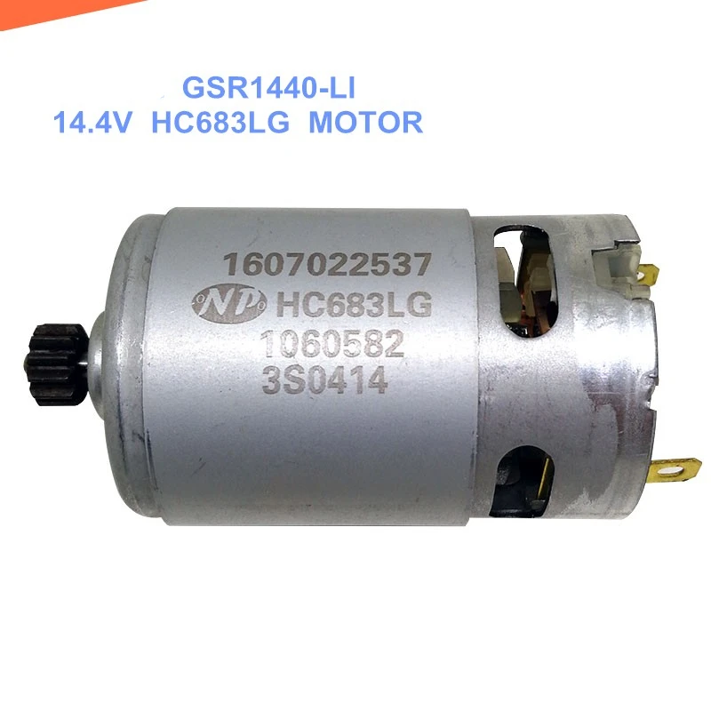 

GSR1440-LI 14.4V Rechargeable Electric Drill Screwdriver Maintenance Motor HC683LG with 12T Gear 1607022537