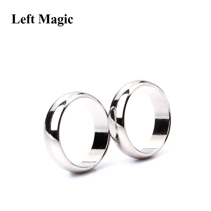 Silver Cambered PK Ring Magic Tricks Strong Magnetic Ring PK Ring ( 18/19/20/22mm Available ) Magic Props Close Up Stage Magic