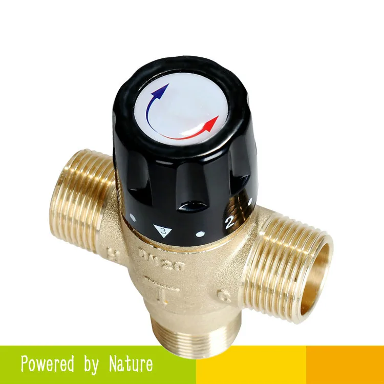 Thermostatic Mixing Valve Temperature Mixer Control Thermostatic Valve for Solar Heater  DN20