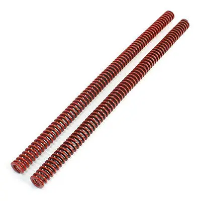 2 pz 16mm x 8.5mm x 300mm Molla di Compressione Rosso Della Lega di Cromo Standard DEGLI STATI UNITI