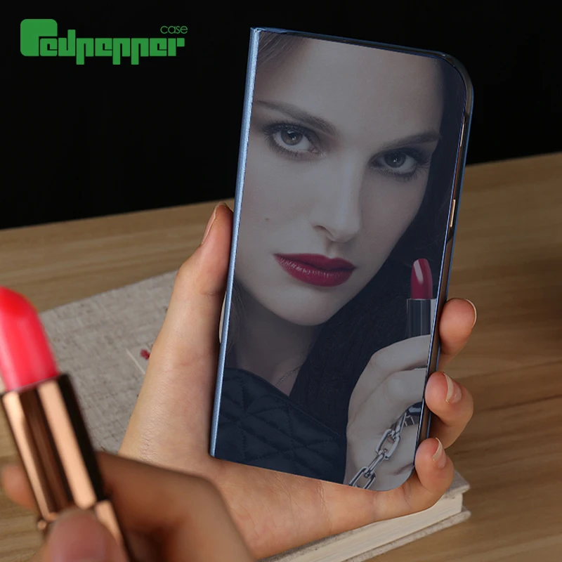 360 Smart Mirror Flip Case For Samsung S25 Ultra S24 FE S23 S21 Plus S20 Cover For Galaxy Note 20 10 9 A15 A35 A14 A54 A16 A55