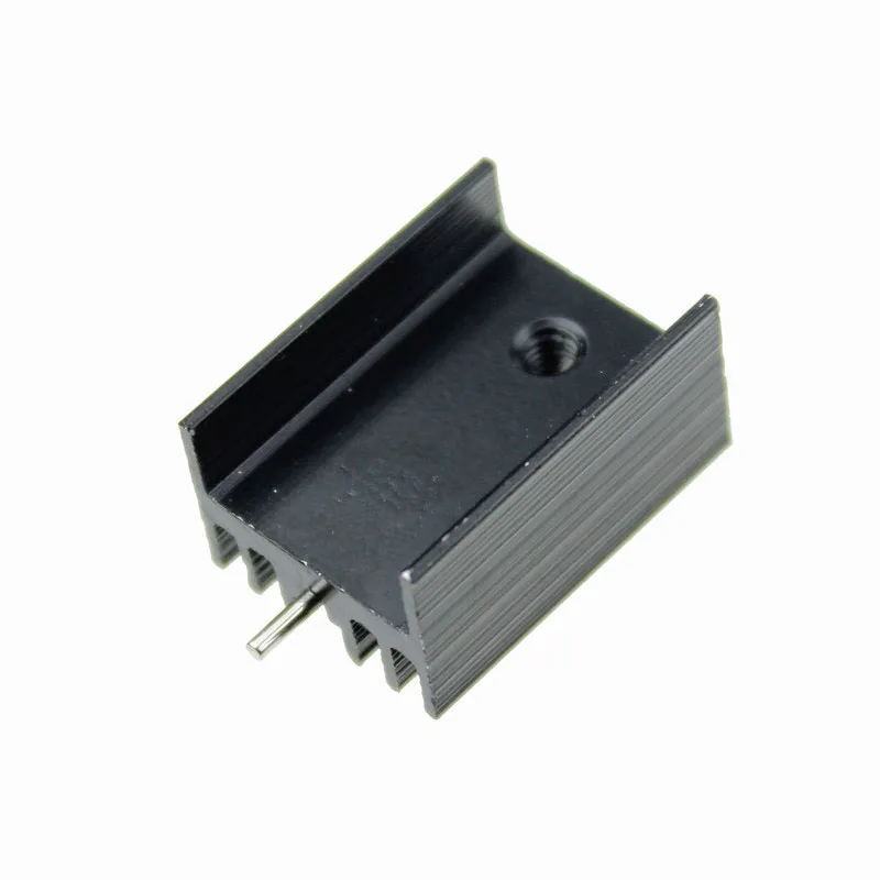 Gdstime 20Pcs/Set Cooling Accessories Triode IC heat sink For TO-220 Aluminum 21*15*11mm Cooling Fin Fan Black Color