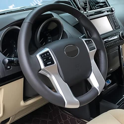 Car Steering Wheel Cover For Toyota Land Cruiser Prado 150 FJ150 2010 2011 2012 2013 2014 2015 2016 2017 Accessories