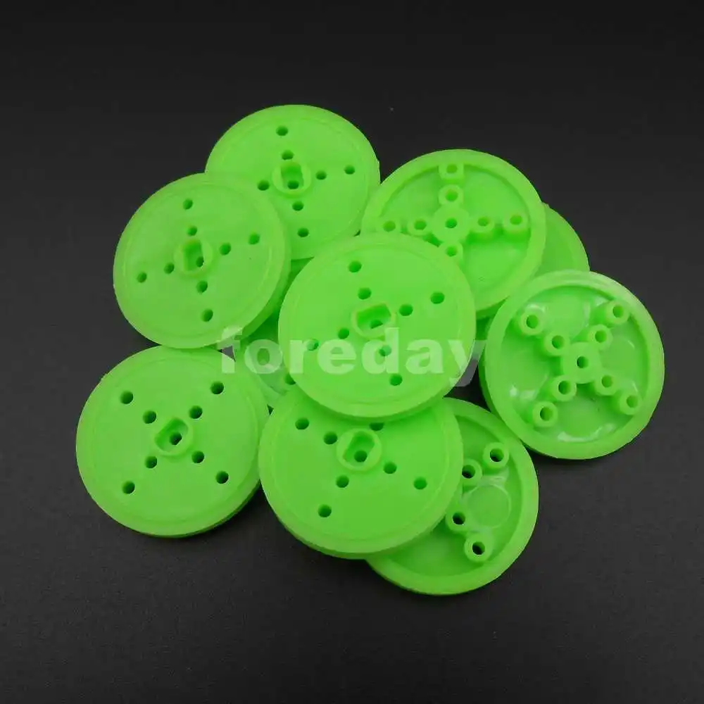 10PCS X DIY Pulley Plastic Gears Toy Wheels Concave Dia.30mm TH=4mm Aperture: 2MM ( 1.95mm ) Green Pulleys 10PCS/LOT *FD357X10