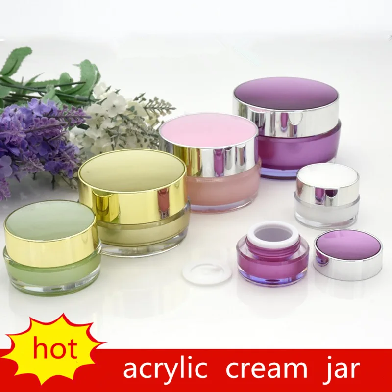 5/10/15/20/30/50 G  High-grade Acrylic Cream Jar  Face Cream/Lotion/Cosmeitic Bottles  Plastic Bottles