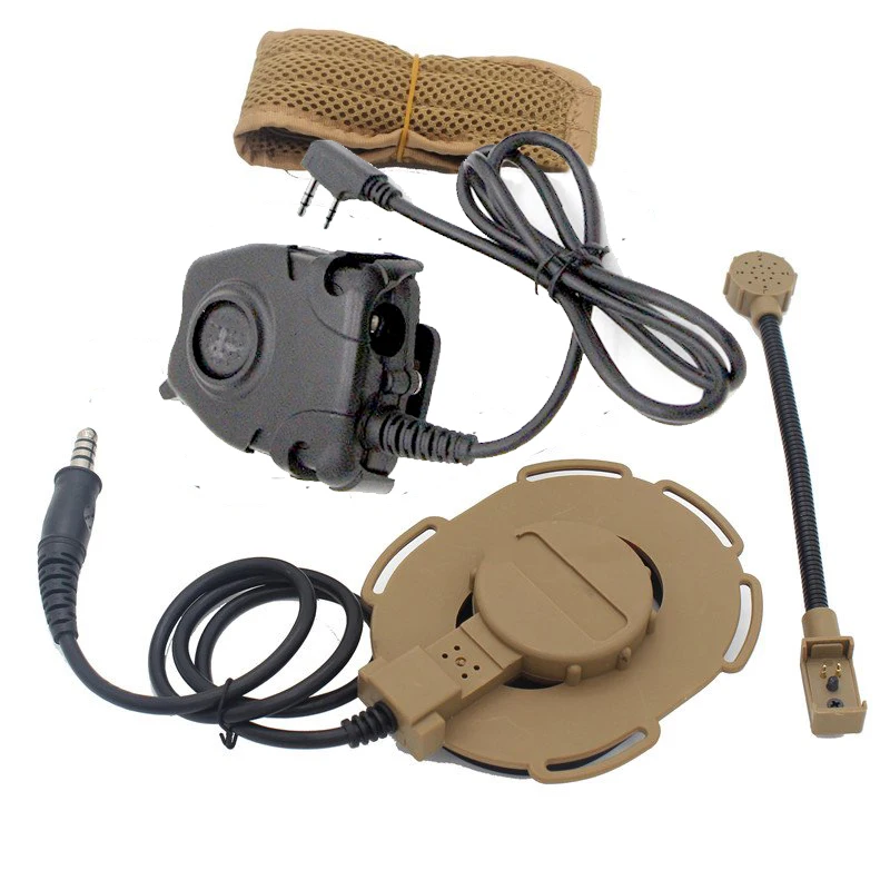 HD03 Z Tactical Bowman Elite II Headset with Peltor Style PTT for Kenwood BaoFeng UV-5R  UV-82 BF-F9 V2+ UV-5RE Plus