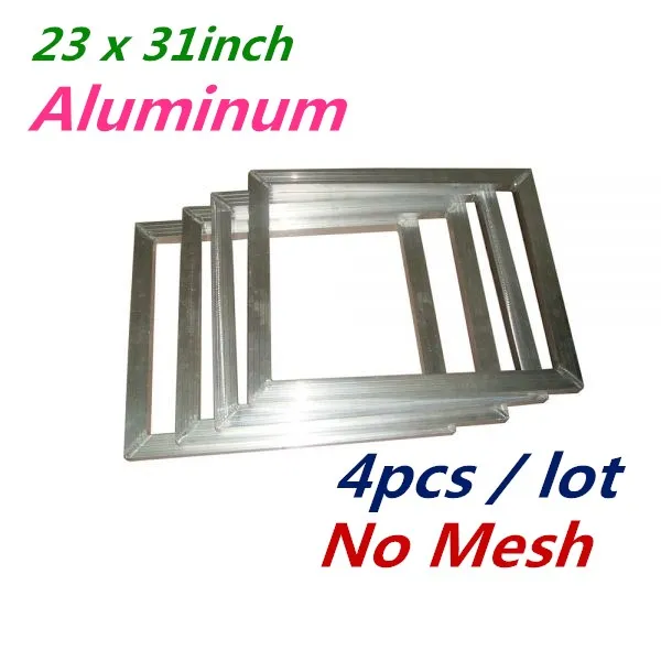 4pcs/lot 23 x 31inch Aluminum Screen Printing Frames with No Mesh