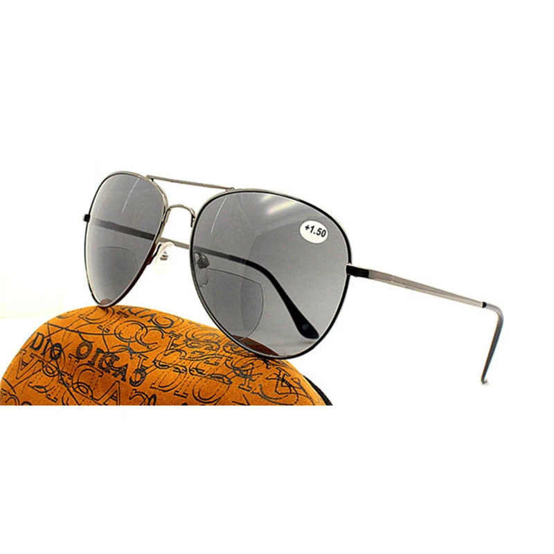 Multifocal Reading Glasses Men Women Pilot Sunglasses Look Near Far Bifocals Spectacles Multifunction Glasses magnifier Gafas H5