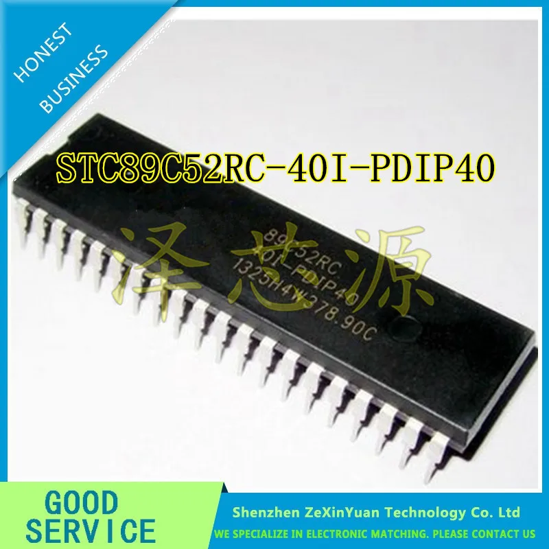 

10PCS/LOT STC89C52RC STC 89C52 DIP40 STC89C52RC-40I-PDIP40 Microcontroller = AT89C52