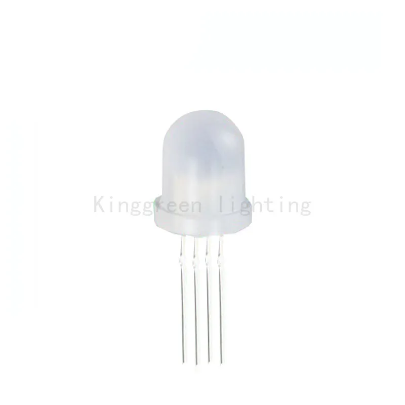 

1000X high quality 8mm F8 RGB round lamp leds white diffused diodes dip led RGB luminous diode led