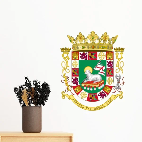 Puerto Rico National Emblem Removable Wall Sticker Art Decals Mural DIY Wallpaper for Room Decal