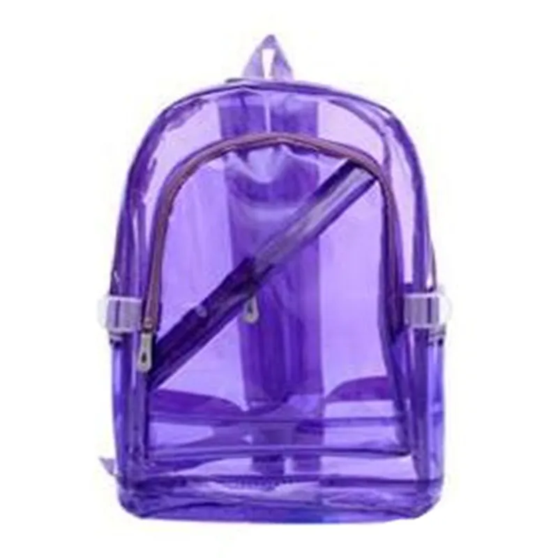 NEW Waterproof Backpack Transparent Clear Plastic for Teenage Girls PVC School Bags Shoulders Bag space backpack notebook