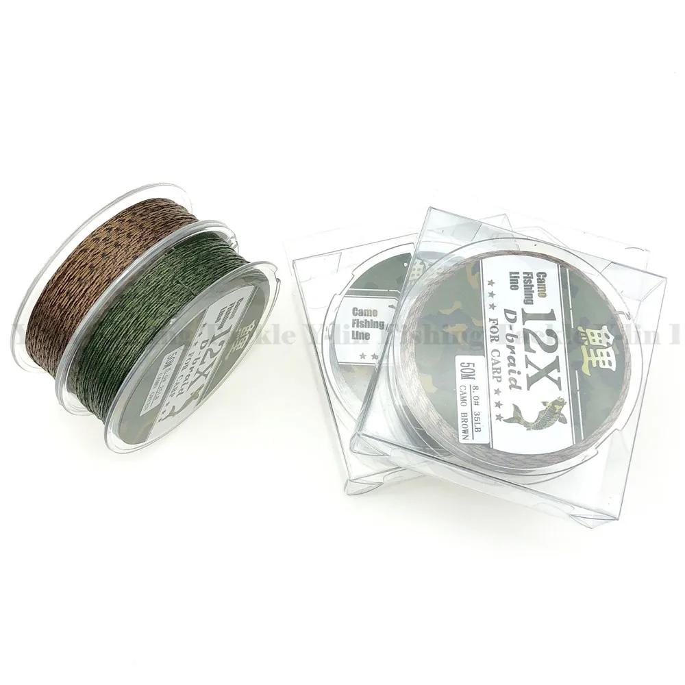 12 Stands 50 M Carp Fishing Soft HookLink Uncoated Braid Line For Hair Rig More Smoothly Lead Free Leader Leadcore Hook Link