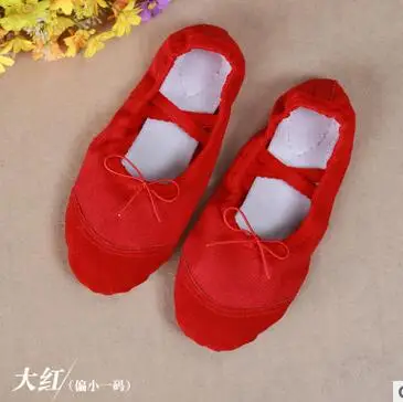 50pairs/lot fedex fast woman casual canvas belly dancing shoes lady solid soft ballet dancing shoes 24 -41size