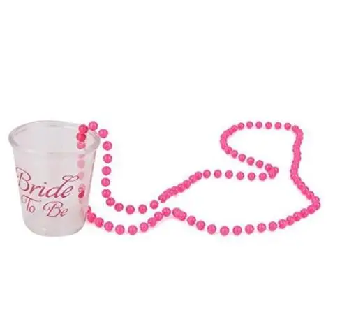 10pcs Drinking Gam Hen Night Party Games Shot Glass On Necklace Bachelorette Party Fun