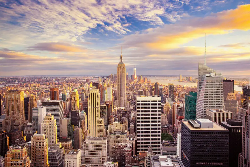 

Super New York City Skyline Clouds backgrounds High quality Computer print scenic photo backdrop