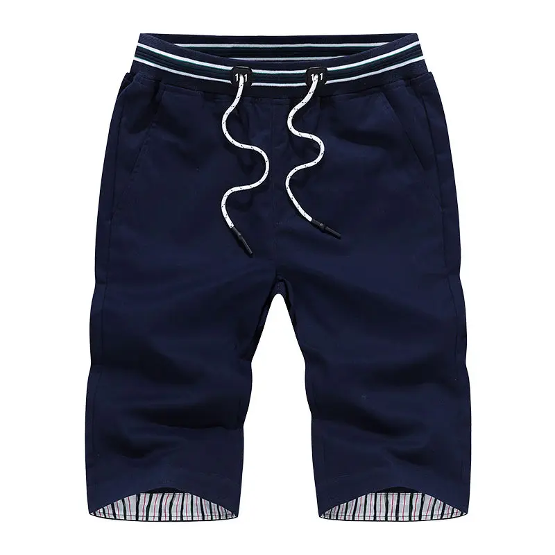 Men\'s Casual 100% Cotton Shorts, Summer Travel Beach Short for Men ,High Quality Loose Breathable Leisure Home White Shorts Male