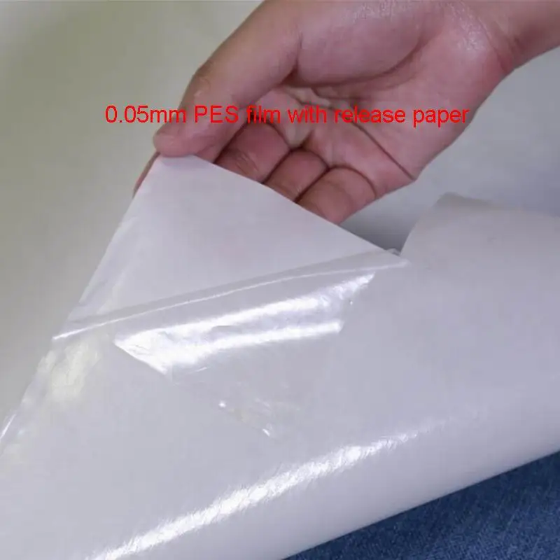 Hot melt adhesive film with release paper cotton Fabric garments embroidery patches home textile leather PES H3S3 1.5m Wide 100m