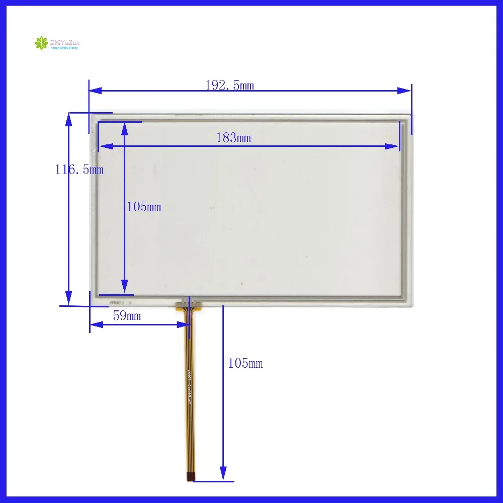 ZhiYuSun HC-157-080 compatibile 8 pollici 4 linee di NUOVO touch screen del pannello 193*117 di TOCCO di vetro sensore per DVD auto questo è compatibile