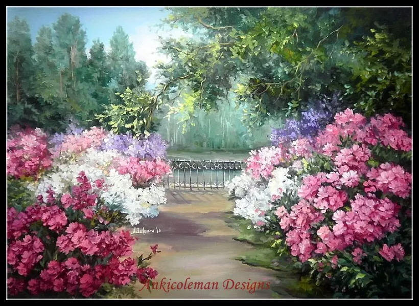 Needlework for embroidery DIY French DMC High Quality - Counted Cross Stitch Kits 14 ct Oil painting - Four Season Garden