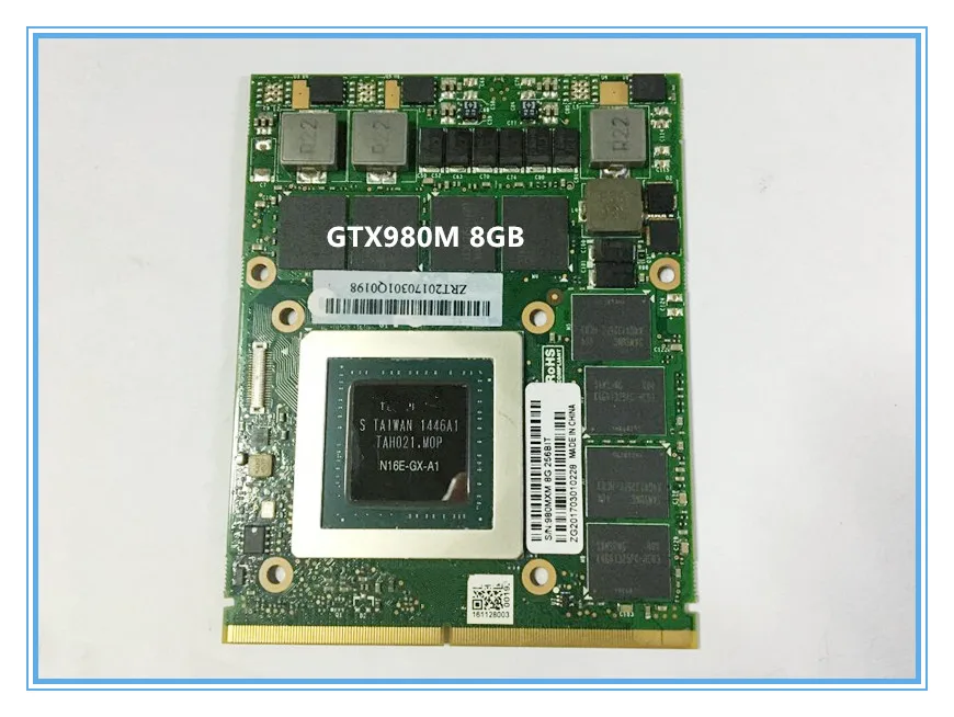 

Оригинальная видеокарта GTX980M GTX 980M Vga, графическая карта 8 ГБ GDDR5 N16E-GX-A1 для ноутбука MSI GT80 gt70 16F3 16F4 1762 1763