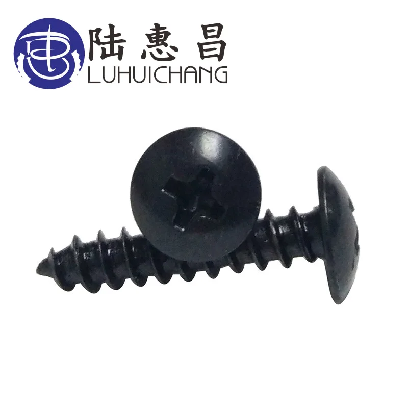 luchang  Free Shipping 500PCS M3 M3.5 Wood Truss Screw with Black Oxide and Wax Self-tapping Screws