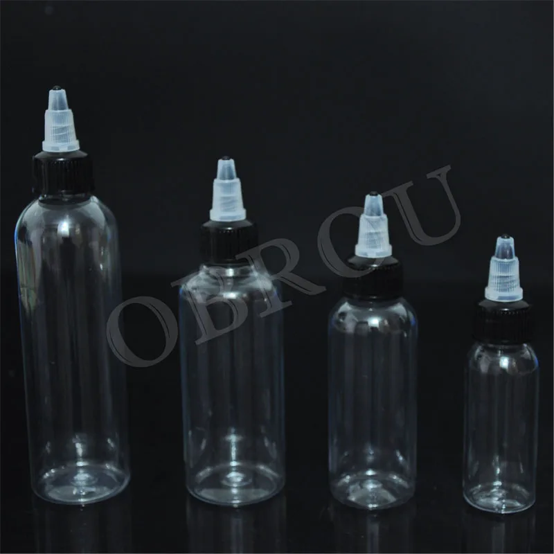 

200pcs/lot 30ml 60ml 100ml 120ml premium liquid bottles with twisted cap pet plastic dropper 120ml twist plastic bottle for glue