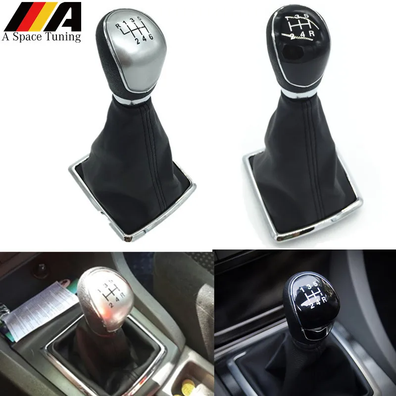 5/6 Speed Manual Gear Shift Knob Gaiter Boot Cover Case For Ford Focus 2 MK2 2005-2011 / C-Max 2007-2010 / Fiesta Kuga 2008-2012