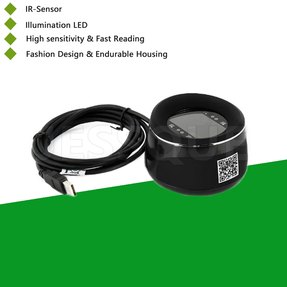 Leitor de código de barras para computador, scanner de códigos de barras com interface usb para pagamento de celular