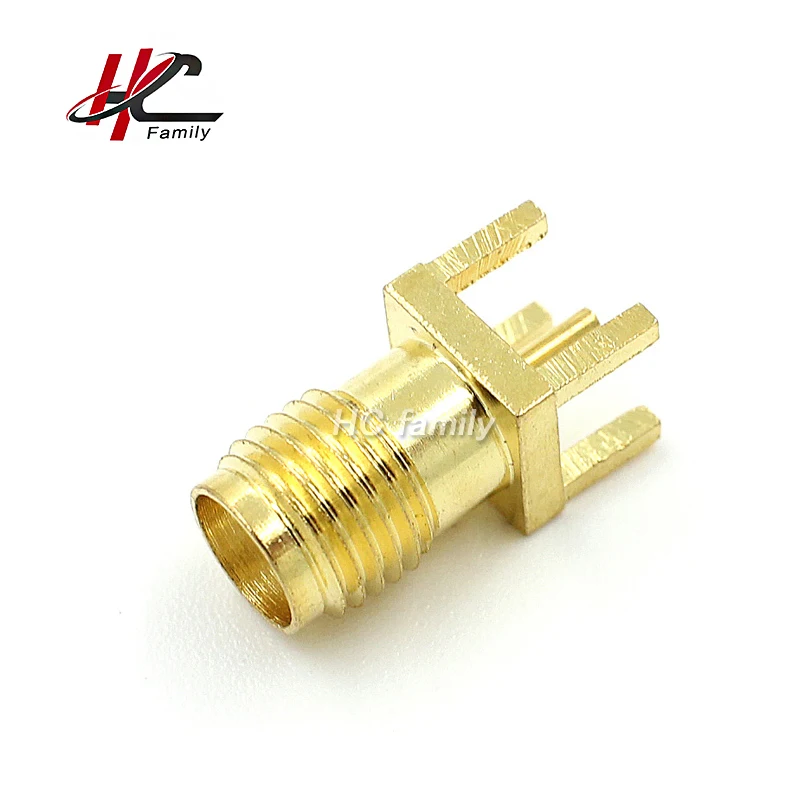 1pc SMA Female Jack PCB Straight Mount Gold plated RF Connector Receptacle Solder