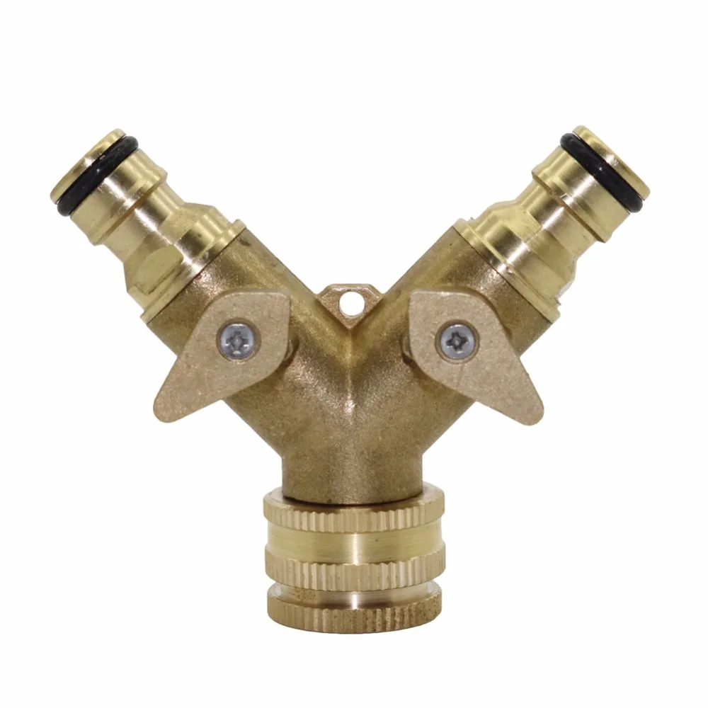 3/4' Copper A two-way ball valve switch fitting garden hose brass  water connectors 1/2' Garden water pipes