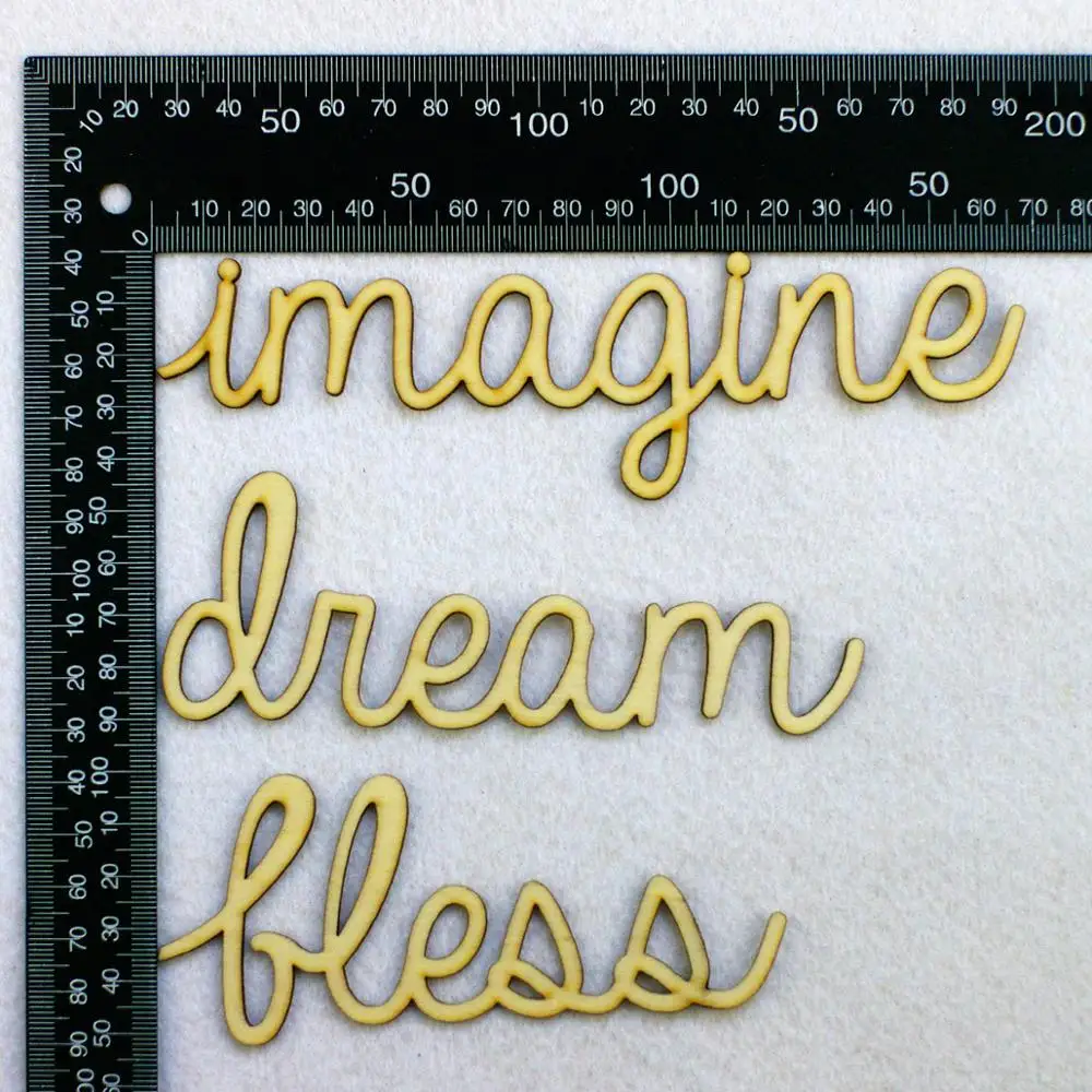 Razem sen wyobraź sobie szczęśliwy śliczne błogosławieństwo 6 styl litery QITAI 18 sztuk/zestaw DIY Scrapbooking rzemiosło dekoracji domu Handmade