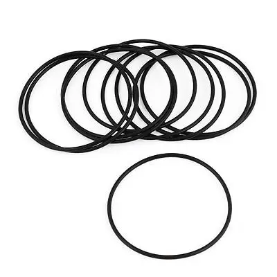 

10 Pcs Black Rubber 55mm x 2mm Oil Seal O Rings Sealing Gaskets Washers