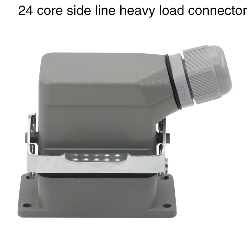 Heavy duty connector 24 pins core cold hdc-hd-024 rectangular aviation plug socket industrial waterproof socket 10A 250V