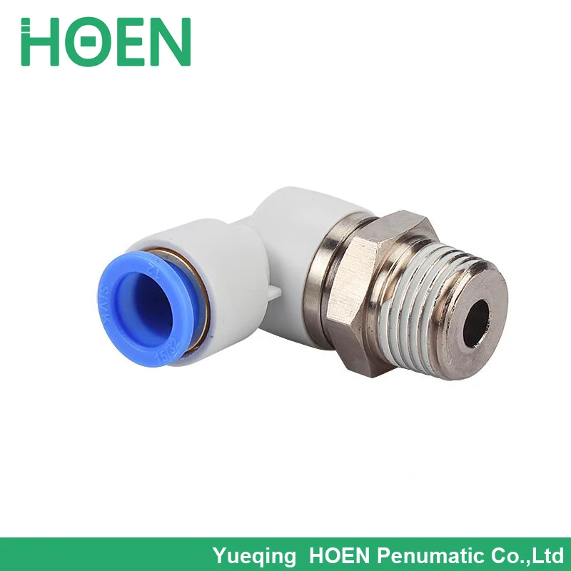 

High Speed Standard Type Union Elbow Rotary One-touch Tube Fittings Pneumatic Connector KSL10-02S KSL10-03S KSL10-04S