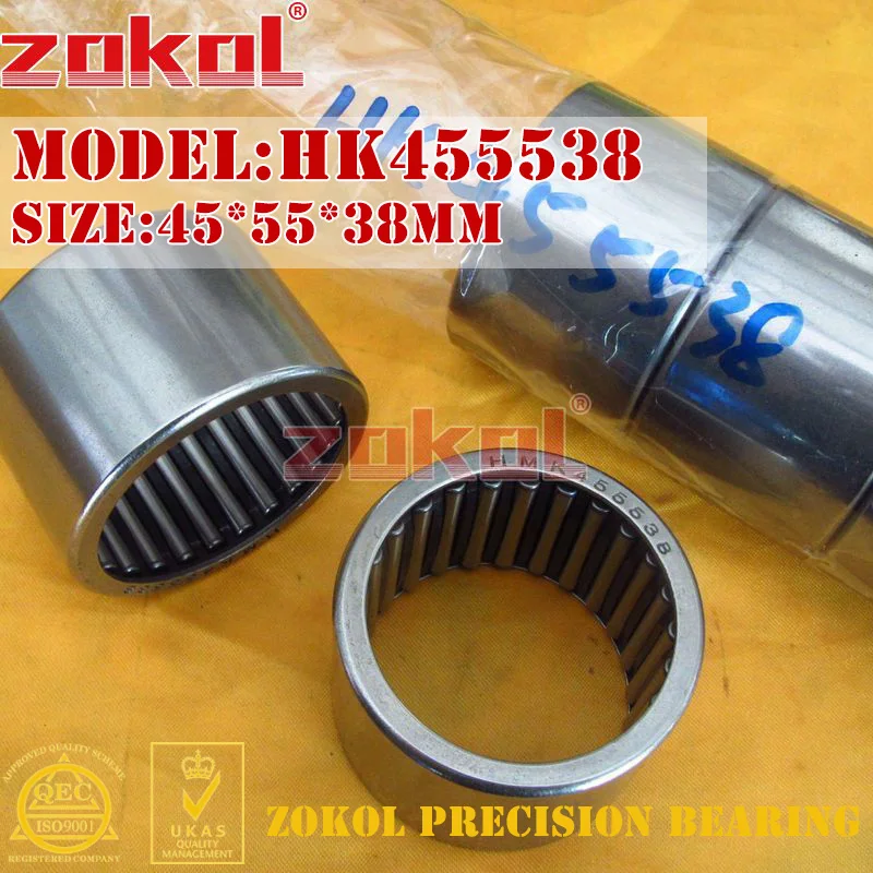 

2Pcs/Lot HK455538 Needle Roller Bearing 45*55*38 ZOKOL