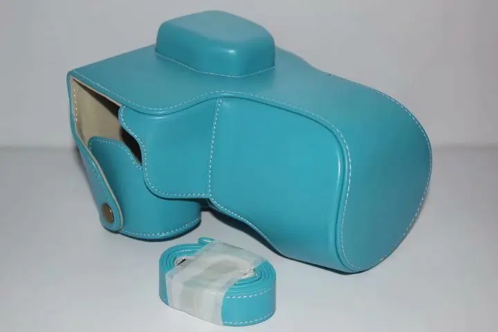 Capa de celular para panasonic, estojo rígido para câmera sony a7r a7, capa de meio corpo + alça com rastreamento