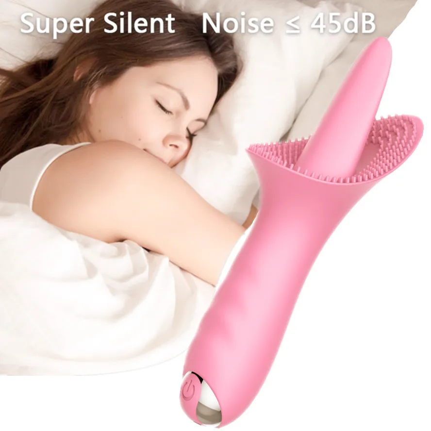 10 Speed Mute Mini AV Wand Clitoris Vibrator Oral licking Clit Anal Sex Toy Adult Products Vagina G-spot Masturbator For Women