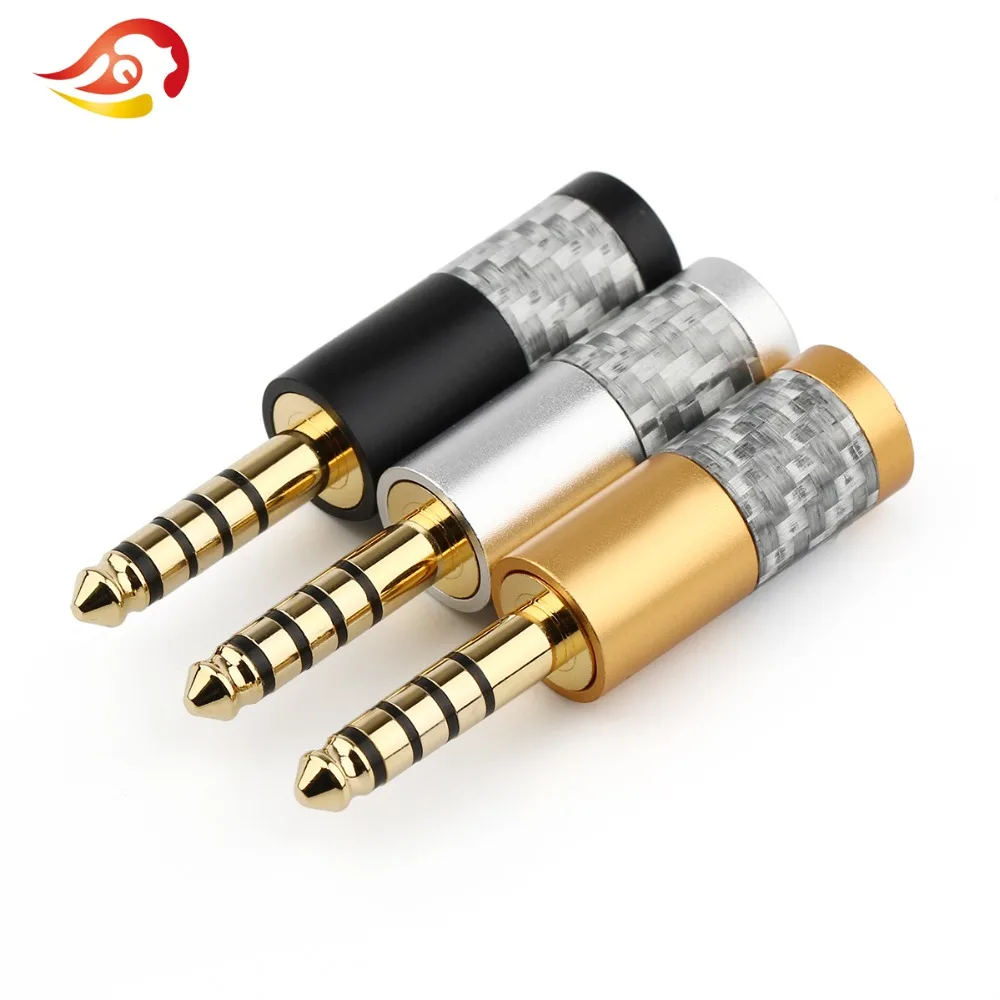 QYFANG 4.4mm 5 Poles HiFi Headphone Pin Plug Audio Jack Splice Adapter For NW-WM1Z NW-WM1A AMP Player Solder Wire Connector Plug