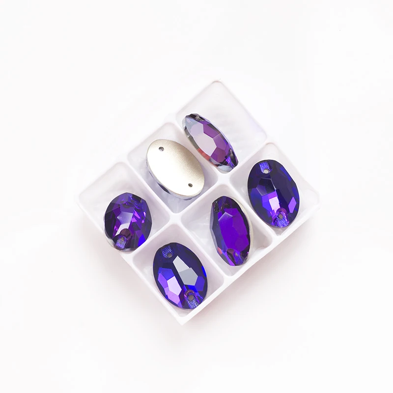 YANRUO 3210 Ovaler Glas-Strass mit flacher Rückseite, genähte Kristall-Strasssteine, DIY lose Steine für Schmuck, Basteln, Handarbeiten – Detail 21