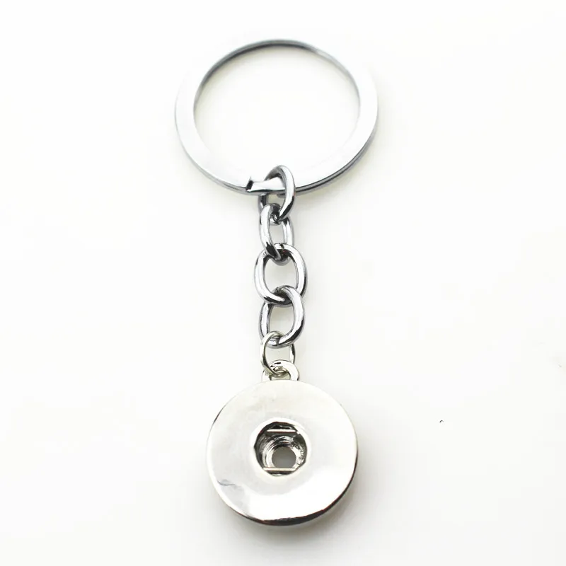 20pcs/lot Wholesale  Interchangeable Ginger Keychains Keyring Fit 18mm DIY Snaps Button Accessories Jewelry