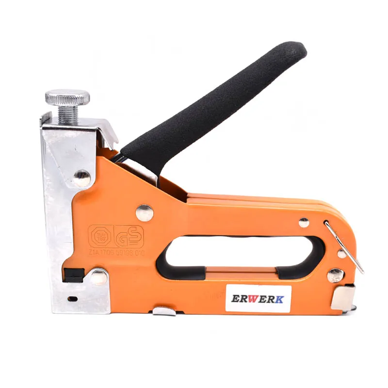 3 In 1 Manual Nail Staple Gun Furniture Stapler With 600Pcs Nails For Wood Door Upholstery Framing Gun Hand Tools